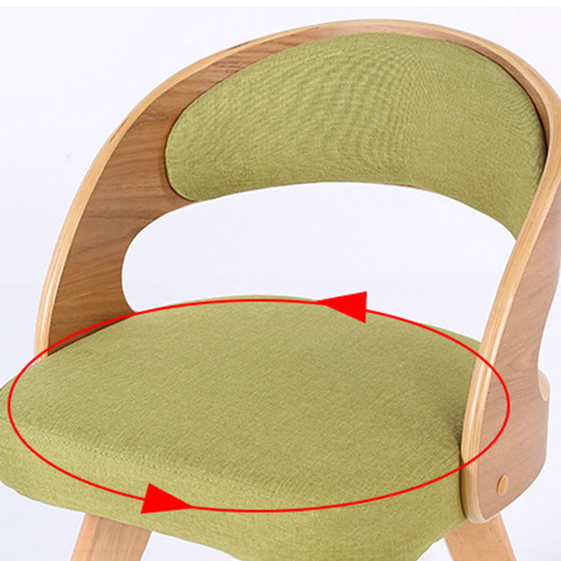 Sillas de comedor de madera de estilo moderno, respaldo abierto, silla lateral para cocina