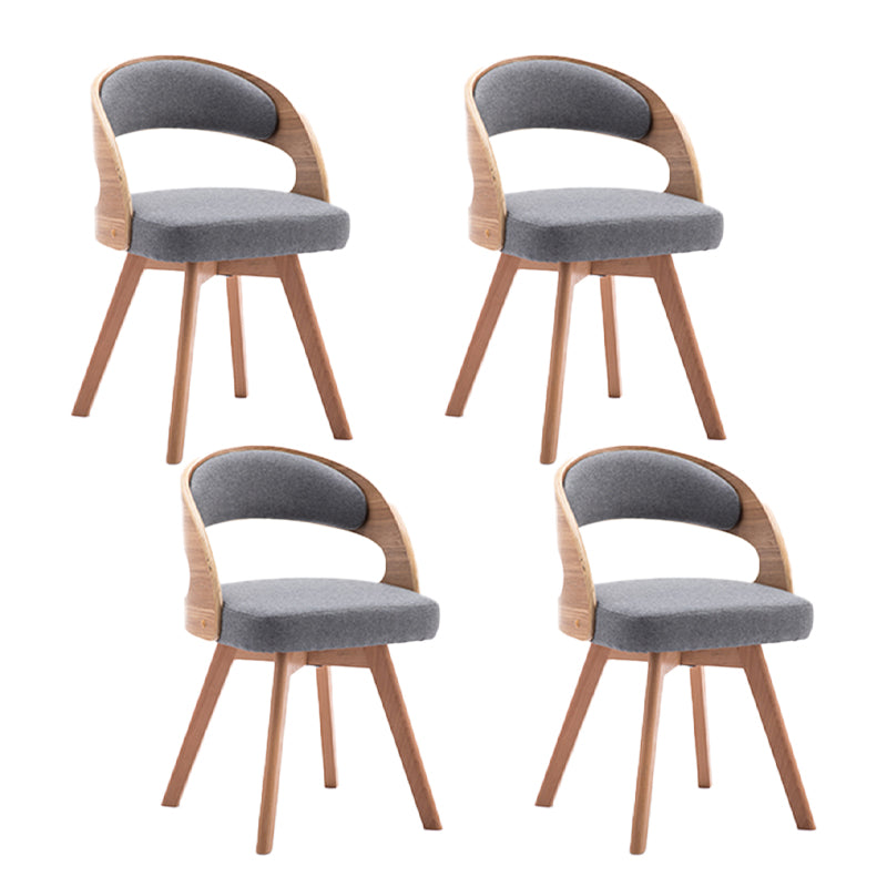 Chaise de salle à manger en bois de style moderne, chaises latérales à dossier ouvert pour la cuisine