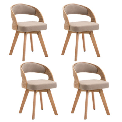 Chaise de salle à manger en bois de style moderne, chaises latérales à dossier ouvert pour la cuisine