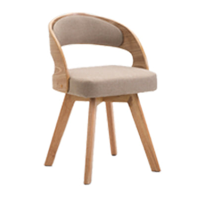 Chaise de salle à manger en bois de style moderne, chaises latérales à dossier ouvert pour la cuisine
