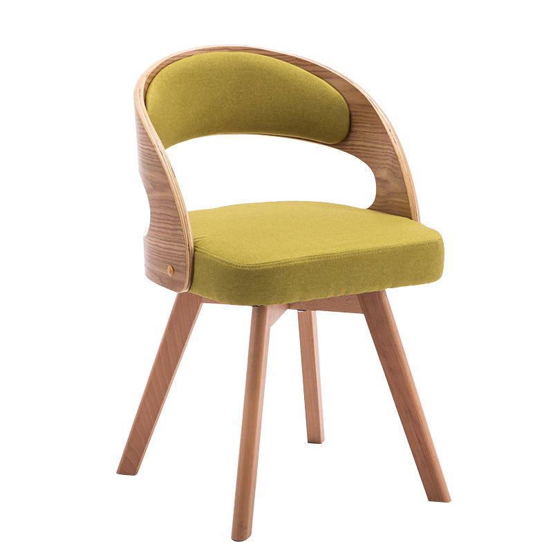 Chaise de salle à manger en bois de style moderne, chaises latérales à dossier ouvert pour la cuisine