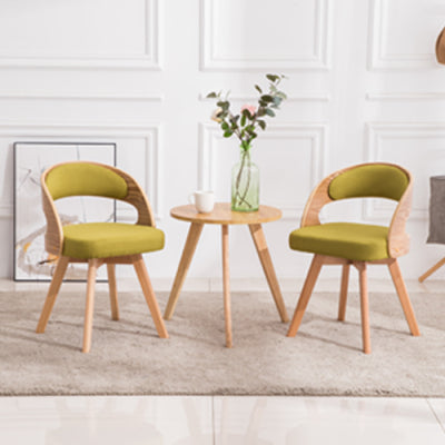 Chaise de salle à manger en bois de style moderne, chaises latérales à dossier ouvert pour la cuisine