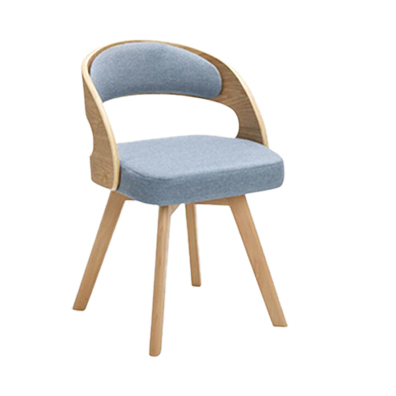 Chaise de salle à manger en bois de style moderne, chaises latérales à dossier ouvert pour la cuisine