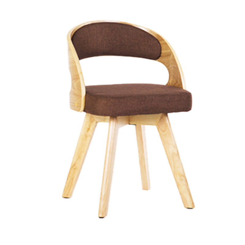 Chaise de salle à manger en bois de style moderne, chaises latérales à dossier ouvert pour la cuisine