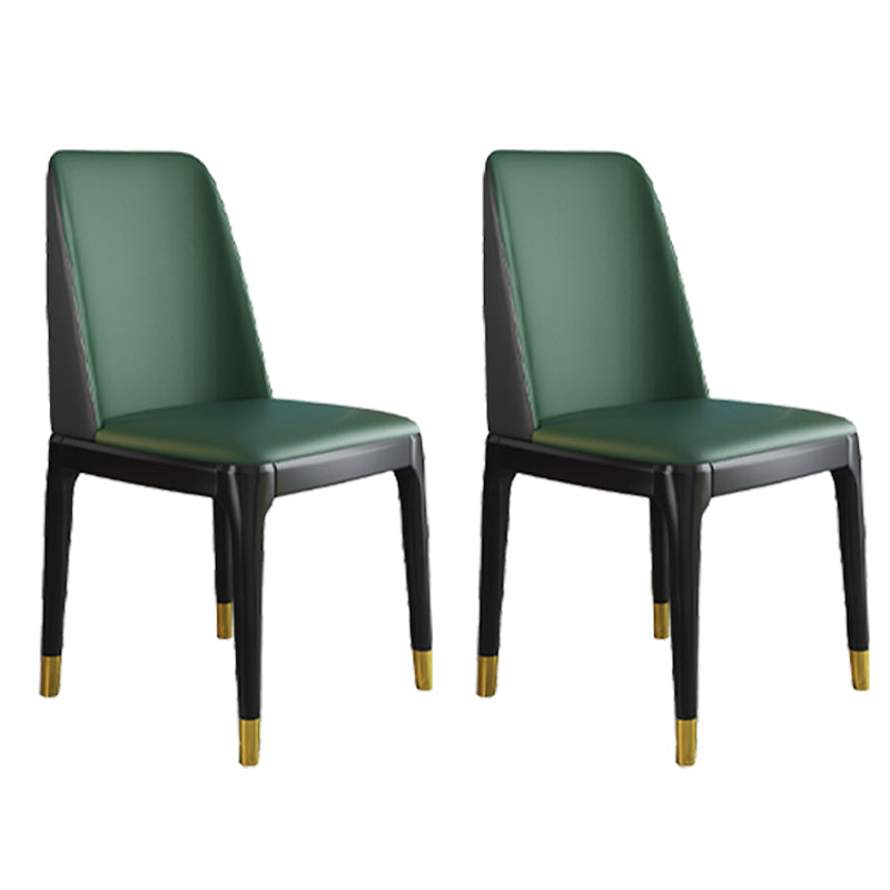 Silla de comedor de madera de estilo escandinavo Silla de comedor con respaldo sólido sin brazos