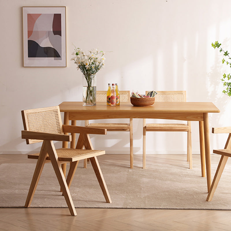 Sillas de madera de roble de estilo moderno, sillón con respaldo abierto para cocina y comedor