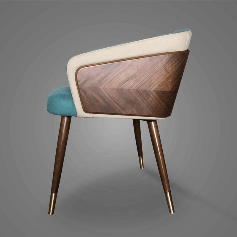 Silla de comedor de madera de estilo contemporáneo