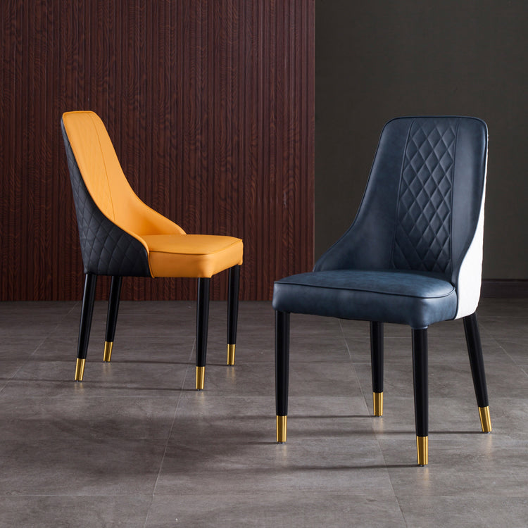 Sillas de comedor de madera estilo moderno Dining Parsons Silla auxiliar sin brazos (juego de 2)