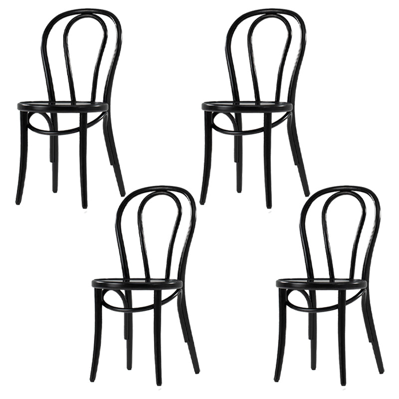 Chaises de salle à manger sans accoudoirs en bois courbé Chaises d'appoint en bois avec pieds en hêtre
