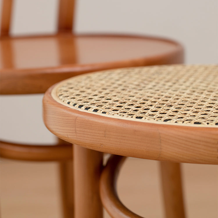 Sillas de comedor sin brazos de Bentwood, sillas laterales de comedor de madera con patas de haya