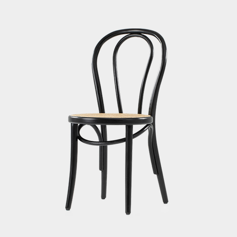 Chaises de salle à manger sans accoudoirs en bois courbé Chaises d'appoint en bois avec pieds en hêtre