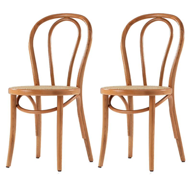Chaises de salle à manger sans accoudoirs en bois courbé Chaises d'appoint en bois avec pieds en hêtre