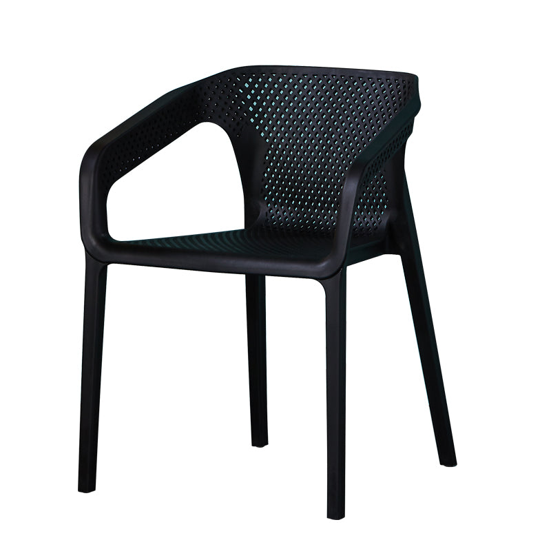 Chaise de salle à manger en plastique de style moderne, chaises latérales de salle à manger empilables pour la cuisine