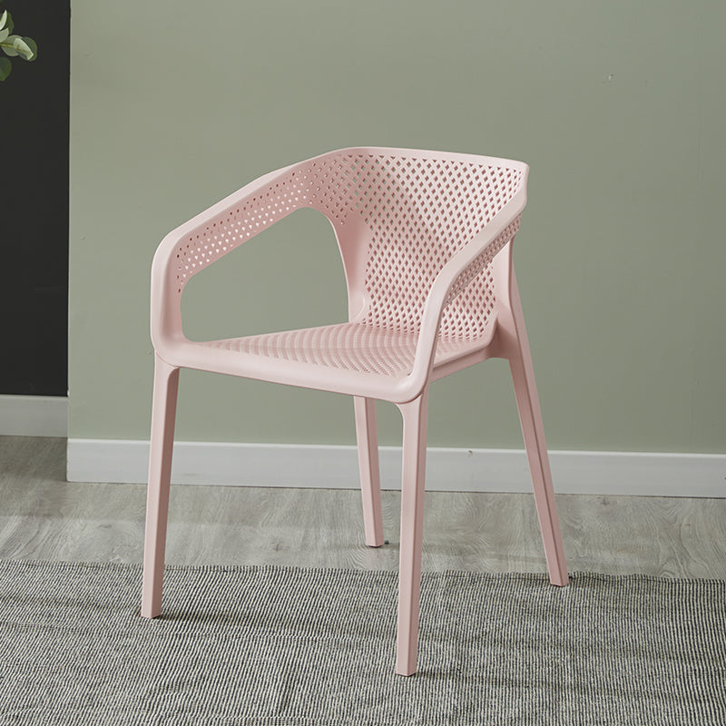Chaise de salle à manger en plastique de style moderne, chaises latérales de salle à manger empilables pour la cuisine