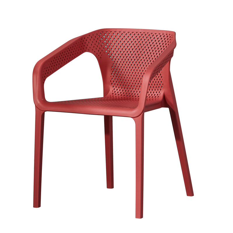 Chaise de salle à manger en plastique de style moderne, chaises latérales de salle à manger empilables pour la cuisine