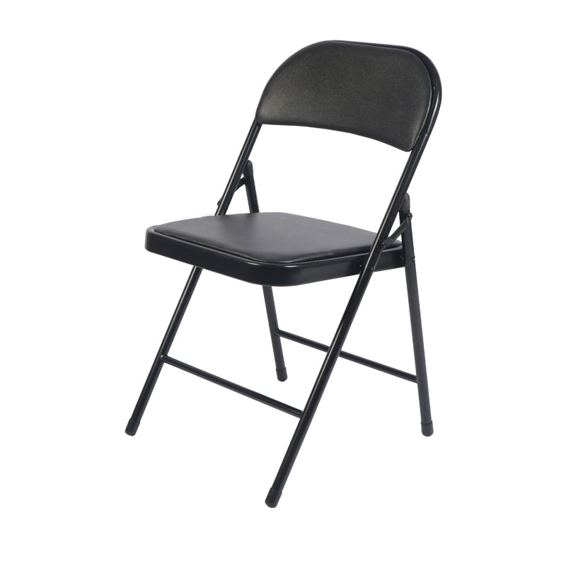 Chaise d'appoint moderne en métal, intérieur et extérieur, sans accoudoirs, pliable, à dossier ouvert, pour salle à manger