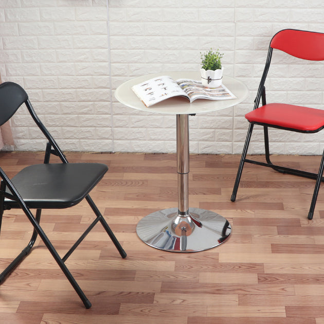 Chaise d'appoint moderne en métal, intérieur et extérieur, sans accoudoirs, pliable, à dossier ouvert, pour salle à manger