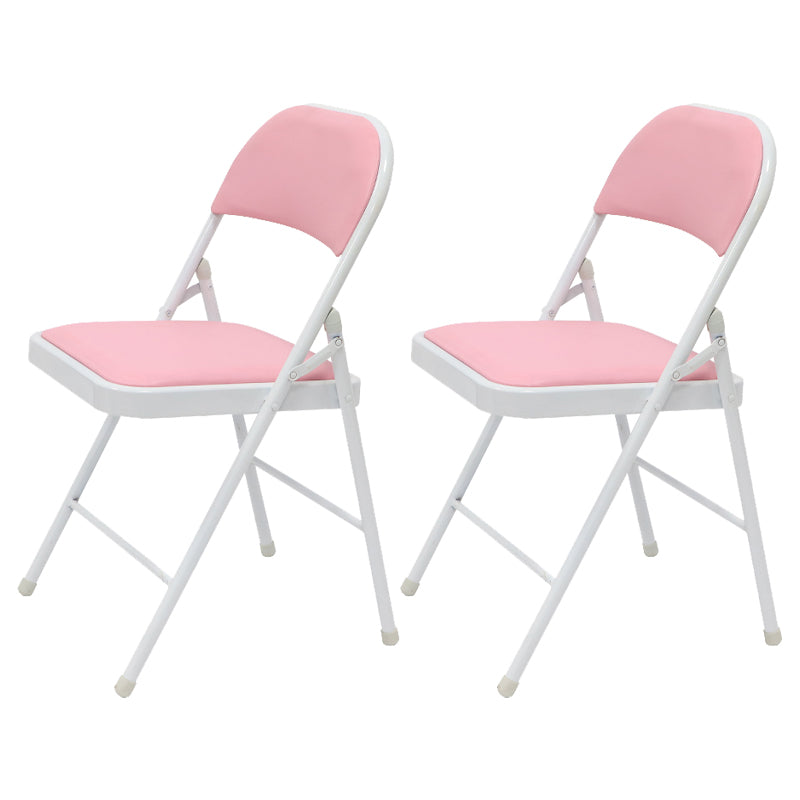 Chaise d'appoint moderne en métal, intérieur et extérieur, sans accoudoirs, pliable, à dossier ouvert, pour salle à manger