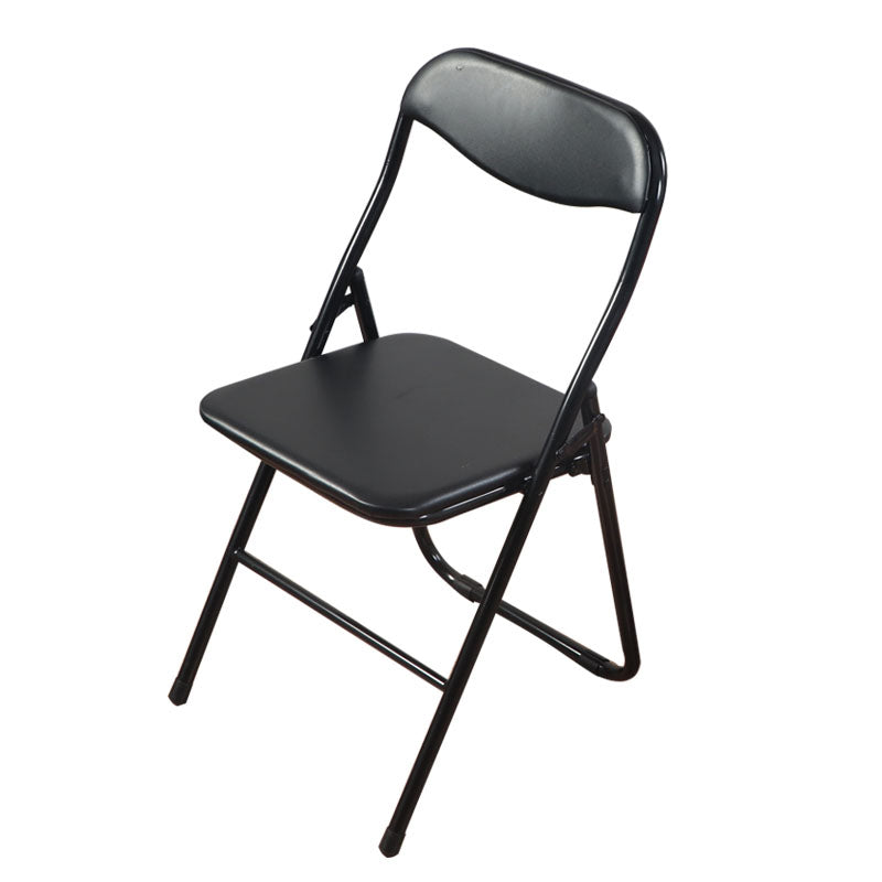 Chaise d'appoint moderne en métal, intérieur et extérieur, sans accoudoirs, pliable, à dossier ouvert, pour salle à manger