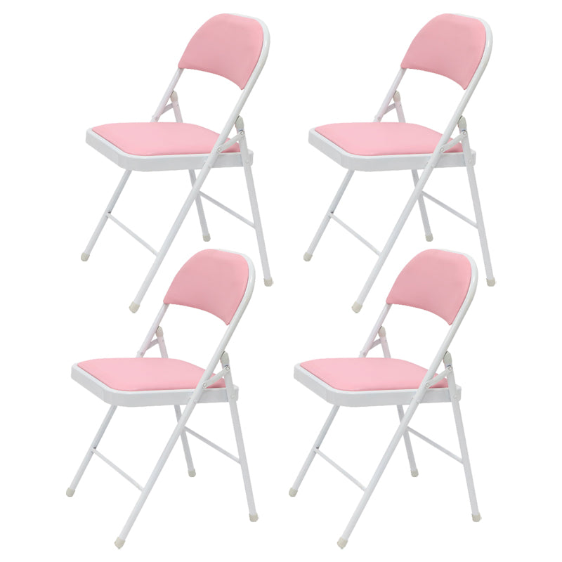Chaise d'appoint moderne en métal, intérieur et extérieur, sans accoudoirs, pliable, à dossier ouvert, pour salle à manger