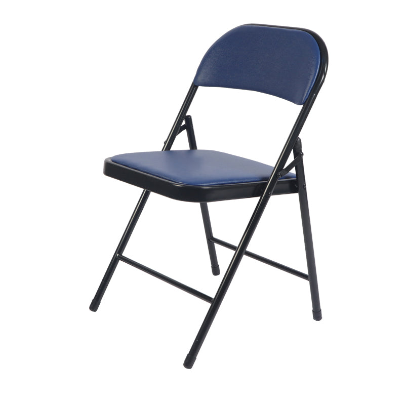 Chaise d'appoint moderne en métal, intérieur et extérieur, sans accoudoirs, pliable, à dossier ouvert, pour salle à manger