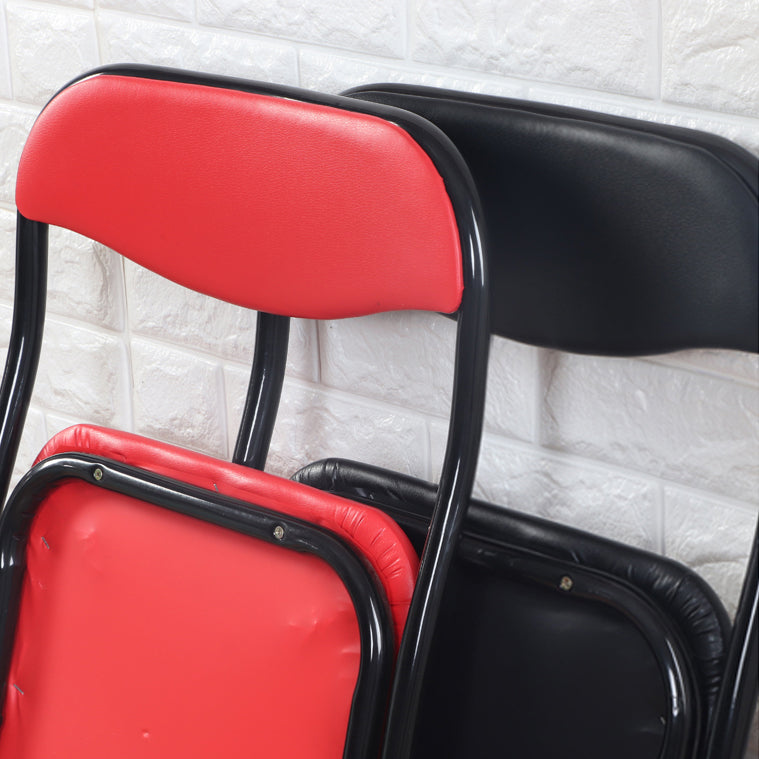 Chaise d'appoint moderne en métal, intérieur et extérieur, sans accoudoirs, pliable, à dossier ouvert, pour salle à manger