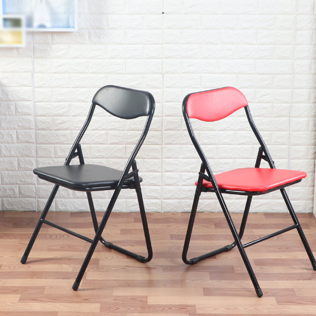 Chaise d'appoint moderne en métal, intérieur et extérieur, sans accoudoirs, pliable, à dossier ouvert, pour salle à manger