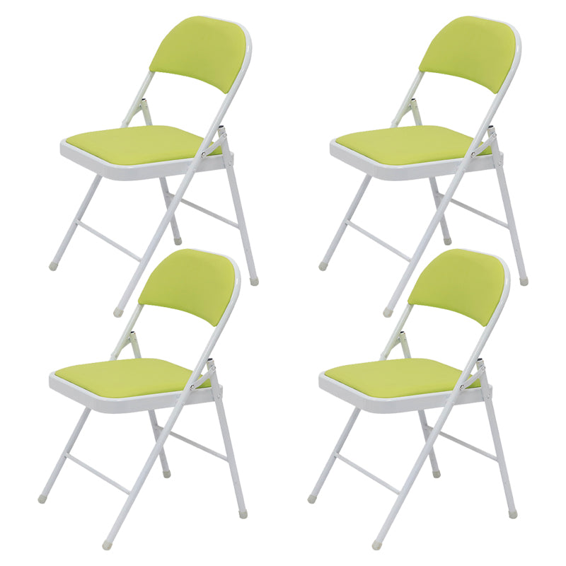 Chaise d'appoint moderne en métal, intérieur et extérieur, sans accoudoirs, pliable, à dossier ouvert, pour salle à manger