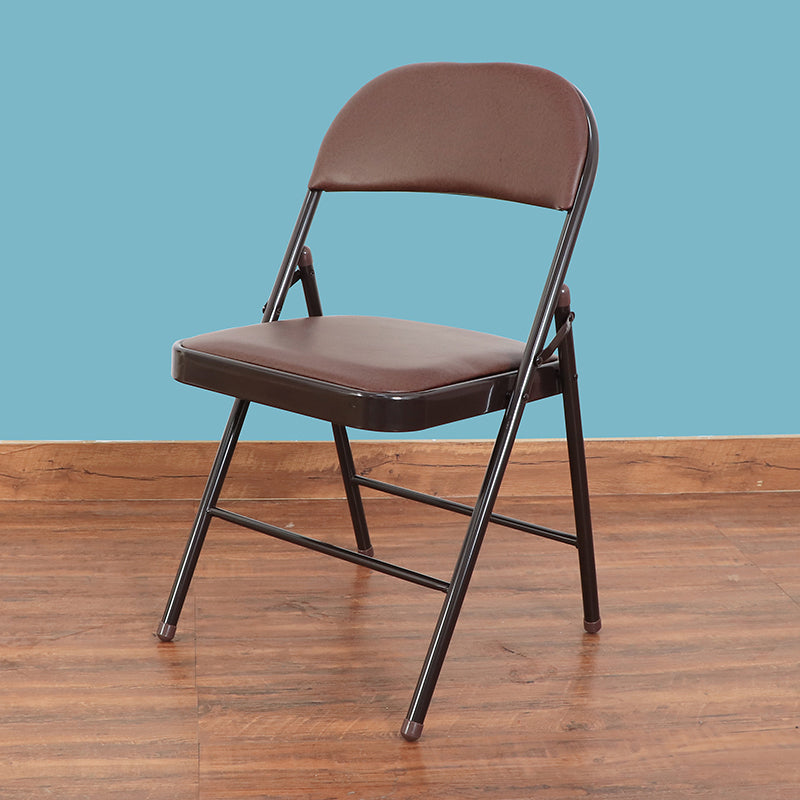 Chaise d'appoint moderne en métal, intérieur et extérieur, sans accoudoirs, pliable, à dossier ouvert, pour salle à manger