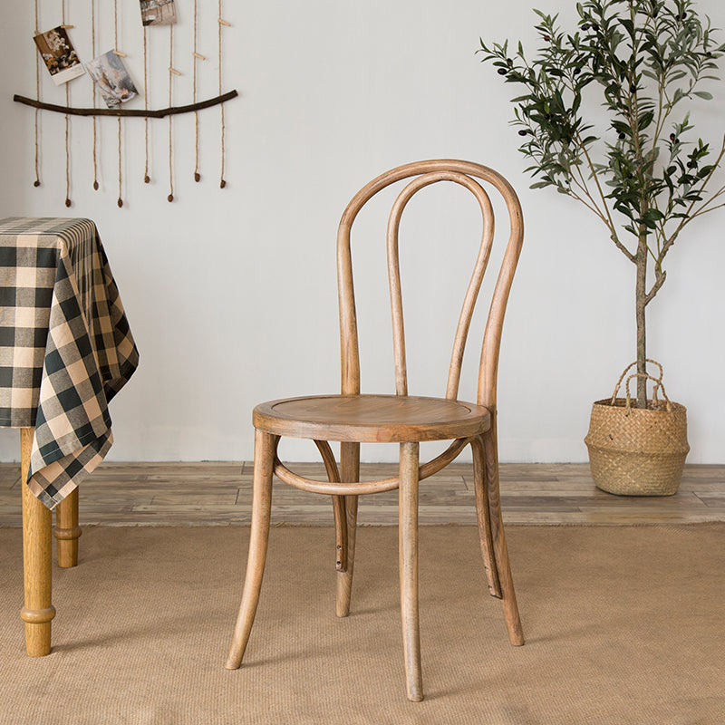Chaises modernes en bois de hêtre massif, cuisine, salle à manger, ensemble de chaises latérales arrière Windsor
