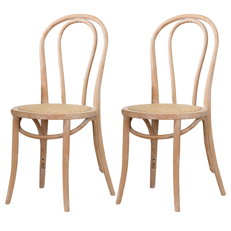 Sillas modernas de madera maciza de haya, juego de sillas laterales con respaldo Windsor para comedor y cocina