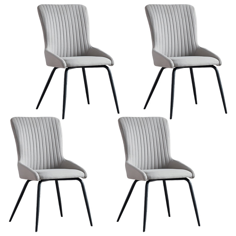 Silla de comedor de metal de estilo moderno, silla lateral con brazo de comedor para cocina