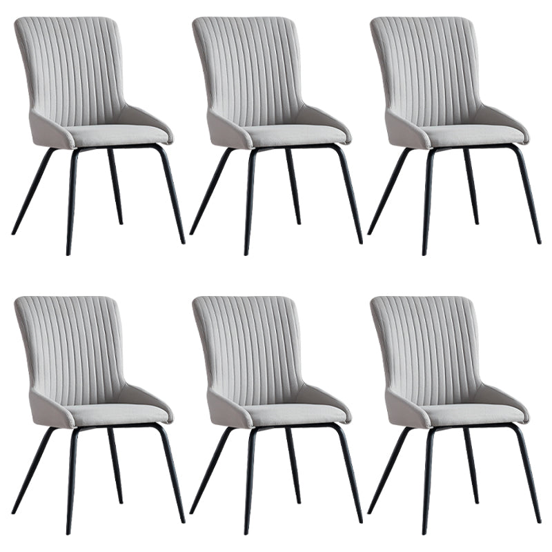 Silla de comedor de metal de estilo moderno, silla lateral con brazo de comedor para cocina