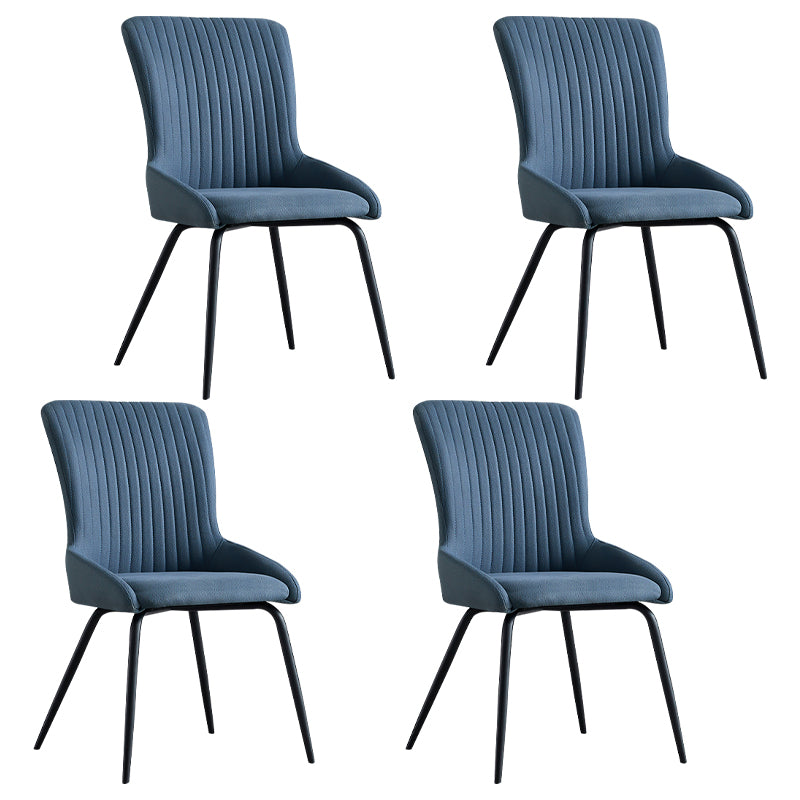 Silla de comedor de metal de estilo moderno, silla lateral con brazo de comedor para cocina