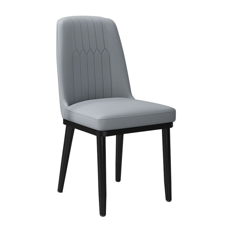 Chaise d'appoint contemporaine en métal, coussin sans accoudoirs pour salle à manger, chaise à oreilles