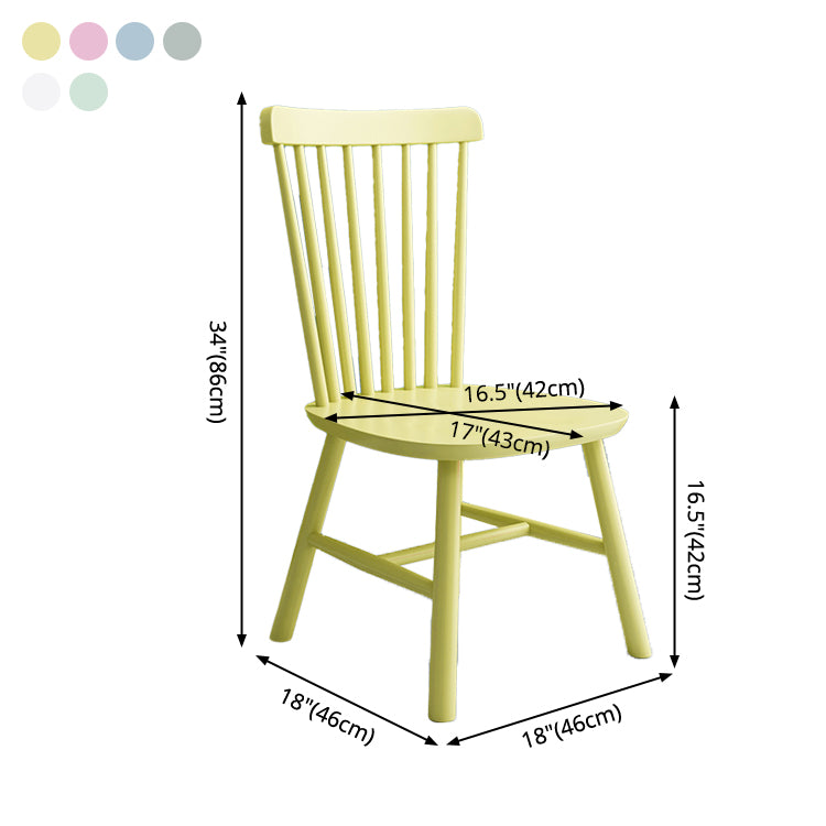 Silla de comedor de comedor de estilo de madera de estilo moderno para la cocina (juego de 2)