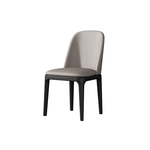 La salle à manger contemporaine en métal préside les chaises sans bras de salle à manger en cuir pour le restaurant