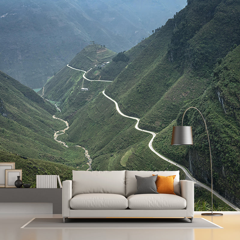 Mountain Landscapes Mural Wallpaper Mildew Resistant Living Room Wall Decor