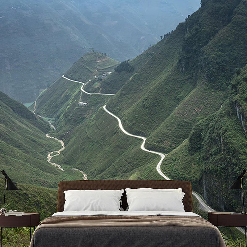 Mountain Landscapes Mural Wallpaper Mildew Resistant Living Room Wall Decor