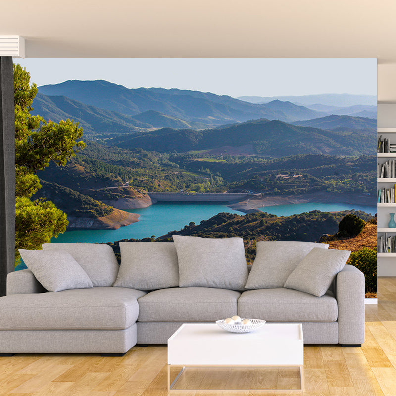 Mountain Landscapes Mural Wallpaper Mildew Resistant Living Room Decoration