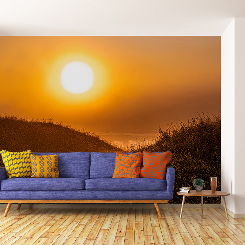 Mountain Landscapes Mural Wallpaper Mildew Resistant Living Room Decoration