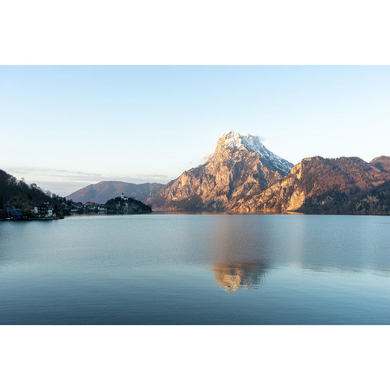 Mountain Landscapes Mural Wallpaper Mildew Resistant Living Room Decoration