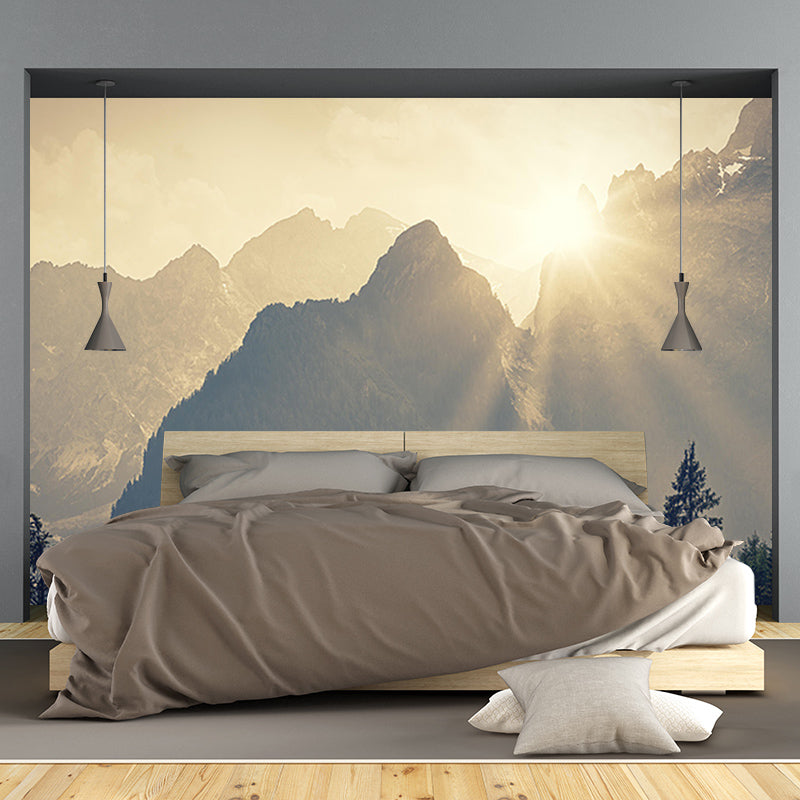 Customized Mountain Landscapes Mural Photography Wall Covering for Room