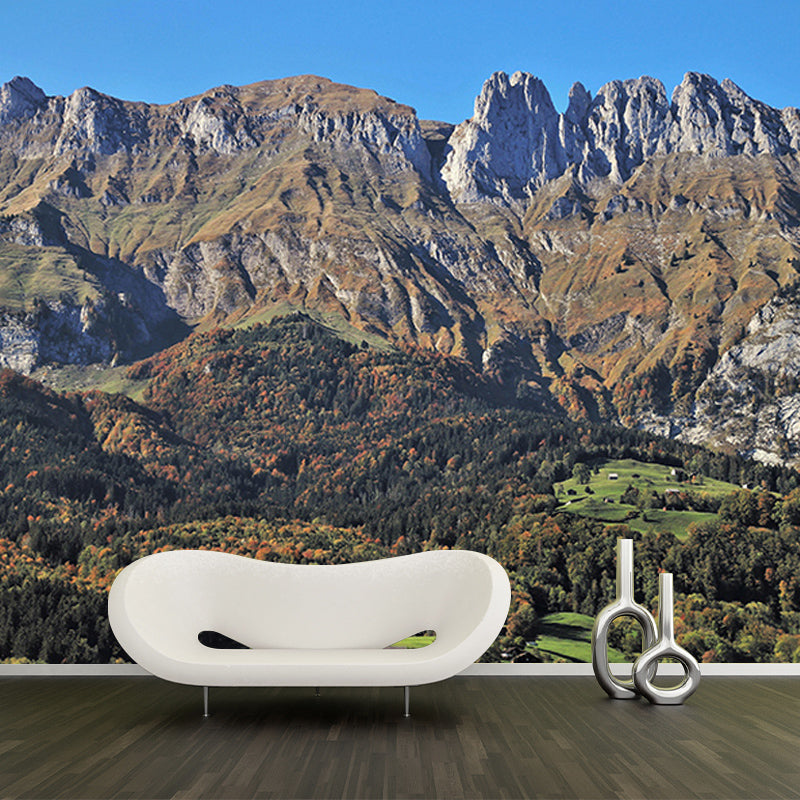 Customized Mountain Landscapes Mural Photography Wall Covering for Room