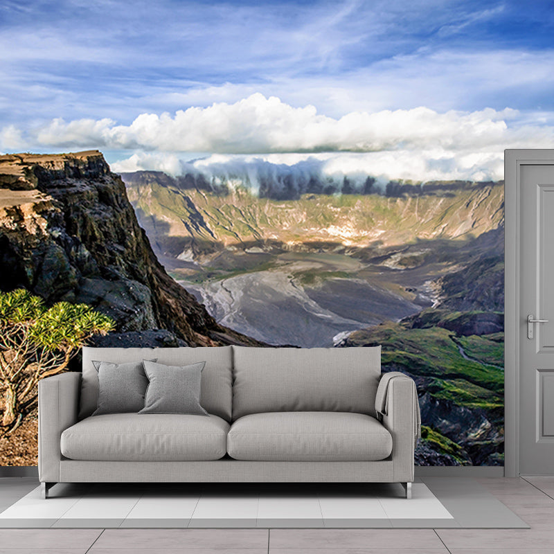Mountain Landscapes Mural Wallpaper Mildew Resistant Modern Living Room Decoration