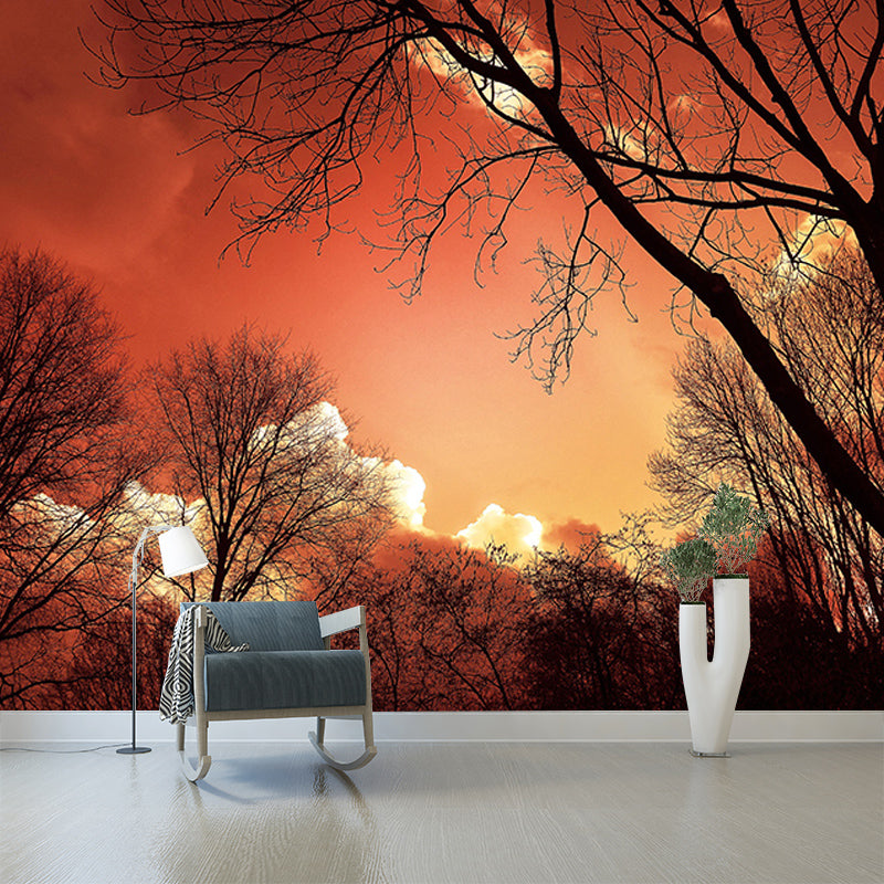Customized Sky Landscapes Mural Photography Style Wall Covering for Home