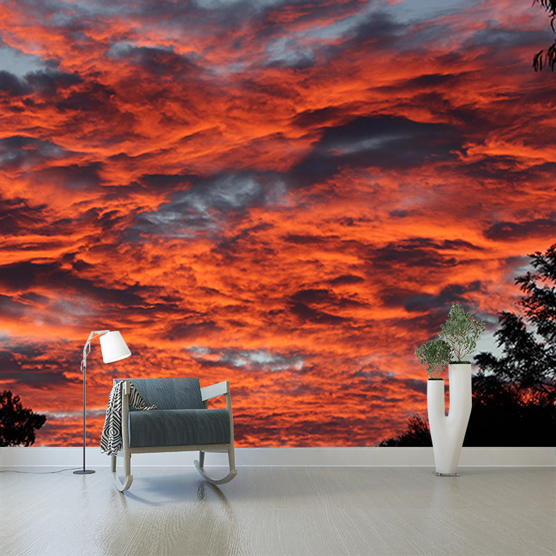 Customized Sky Landscapes Mural Photography Style Wall Covering for Home