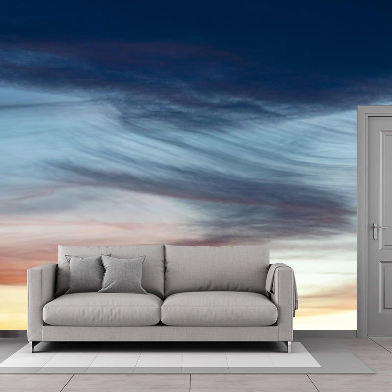 Sky Landscapes Mural Wallpaper Mildew Resistant for Living Room Decoration