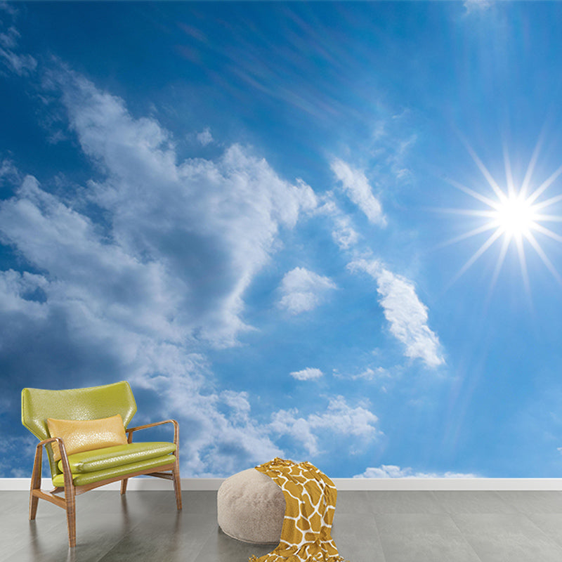 Clouds Landscapes Mural Wallpaper Mildew Resistant Modern Living Room Decoration