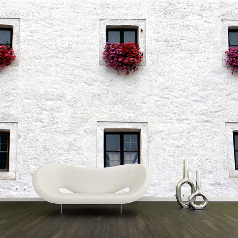 Construction Mural Wallpaper Mildew Resistant Living Room Decoration